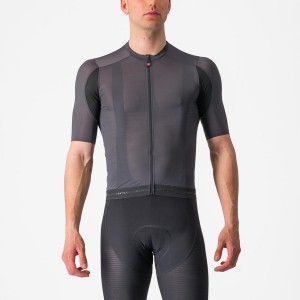 Castelli SUPERLEGGERA 3 Men Jersey Dark Grey | 5478MACRK