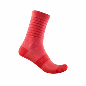 Castelli SUPERLEGGERA W 12 Women Socks Pink | 4306LABJI