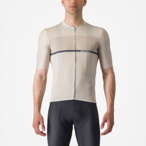 Castelli TRADIZIONE Men Jersey Silver / Blue | 4291MTOVA