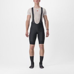 Castelli UNLIMITED CARGO Men Bib Shorts Black | 2964CURFM