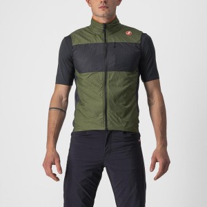 Castelli UNLIMITED PUFFY Men Vest Light Green / Dark Grey | 4792ZYJBA