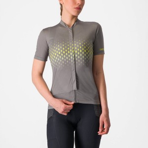 Castelli UNLIMITED SENTIERO 3 Women Jersey Grey | 6315EDLVA