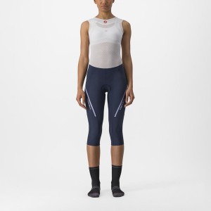 Castelli VELOCISSIMA 3 KNICKER Women Leggings Blue / Purple White | 5873FWBNP