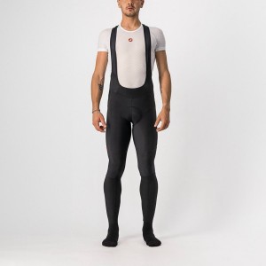 Castelli VELOCISSIMO 5 Men Bib Tights Black / Red | 1503AVFUS