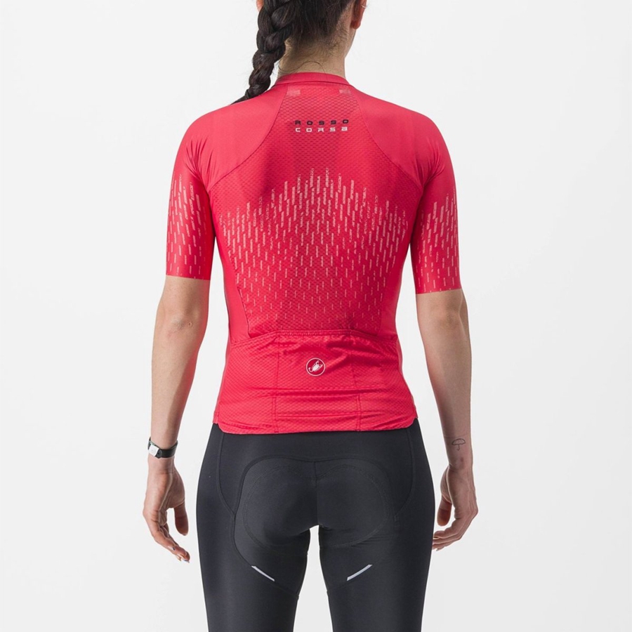 Castelli AERO PRO W Women Jersey Red | 4381WXOHR