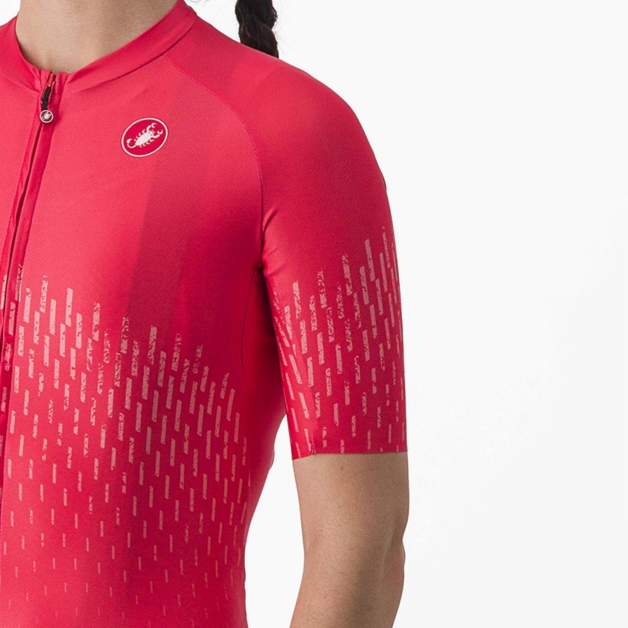 Castelli AERO PRO W Women Jersey Red | 4381WXOHR