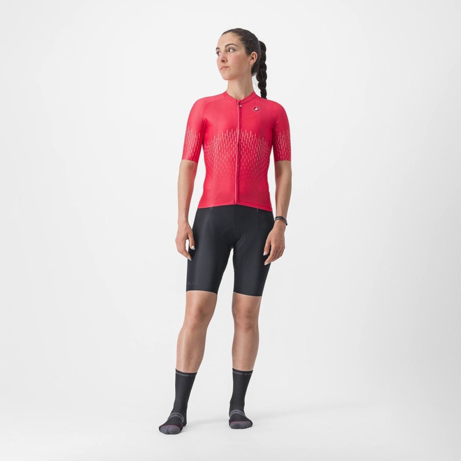 Castelli AERO PRO W Women Jersey Red | 4381WXOHR