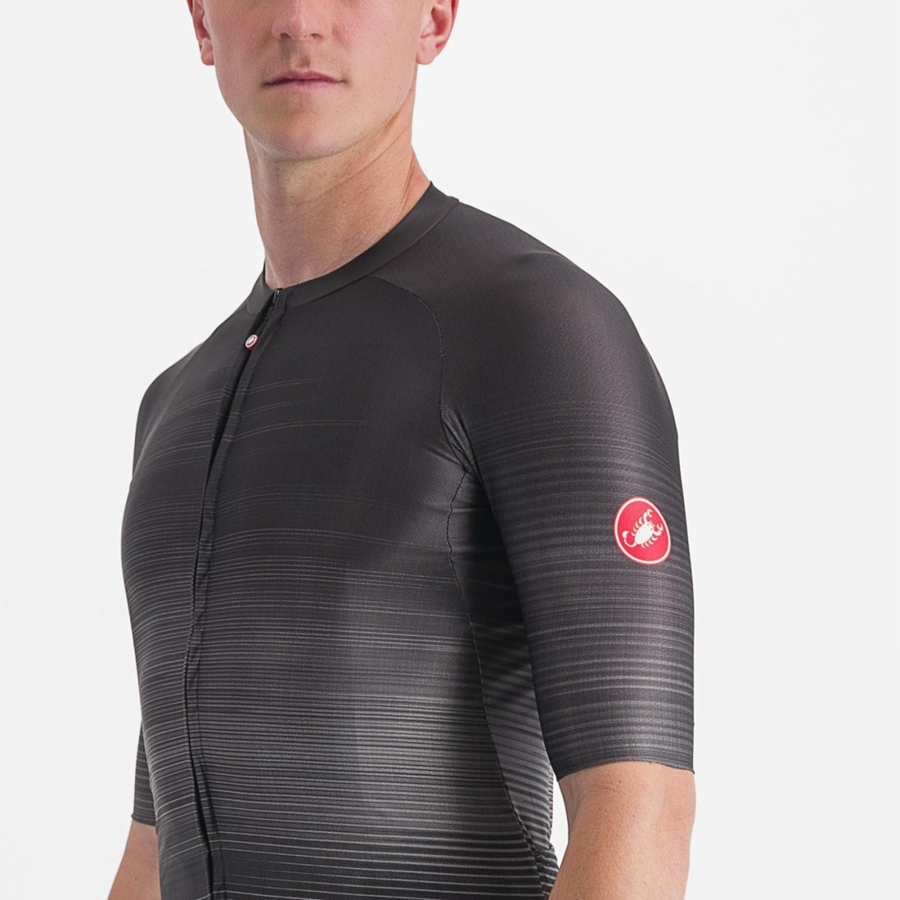 Castelli AERO RACE 6.0 Men Jersey Black | 8653RDONA