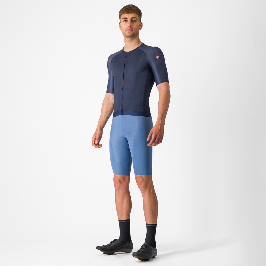 Castelli AERO RACE 7.0 Men Jersey Blue | 4851TJBOU