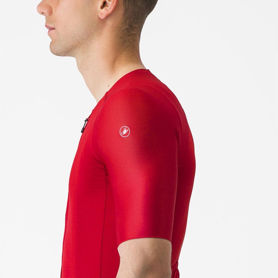 Castelli AERO RACE 7.0 Men Jersey Red | 7851YUNQA