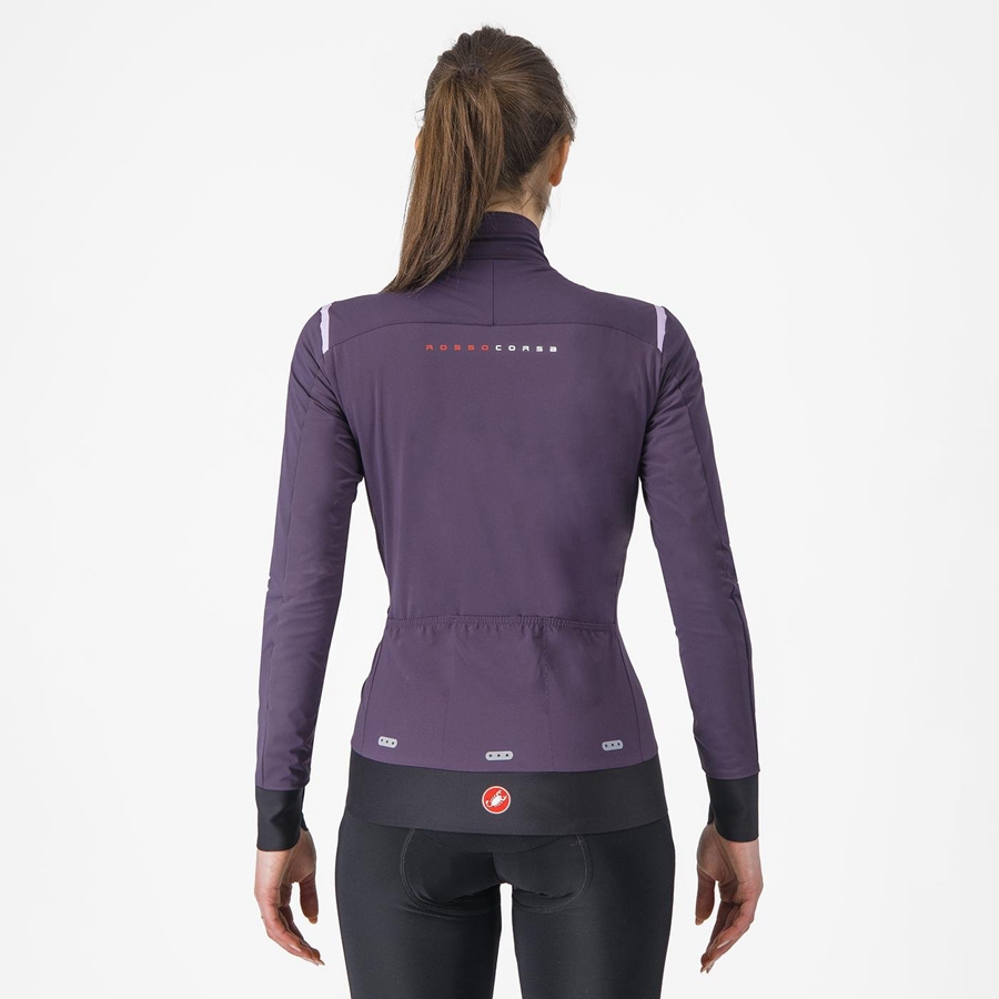 Castelli ALPHA FLIGHT ROS W Women Jackets Purple | 2136BXFKD