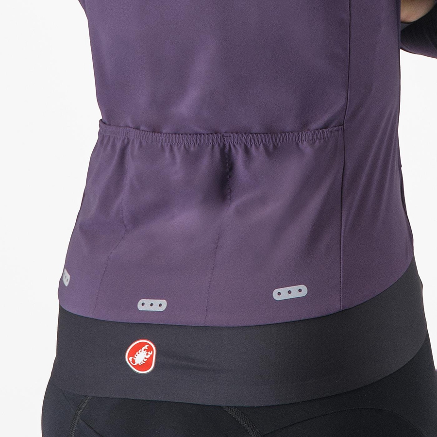 Castelli ALPHA FLIGHT ROS W Women Jackets Purple | 2136BXFKD