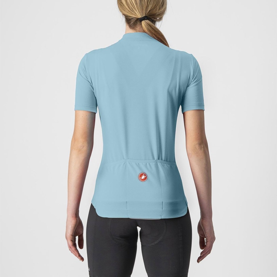 Castelli ANIMA 3 Women Jersey Blue | 7236DCOZX