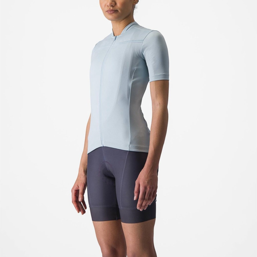 Castelli ANIMA 4 Women Jersey Blue | 7483QJXZO