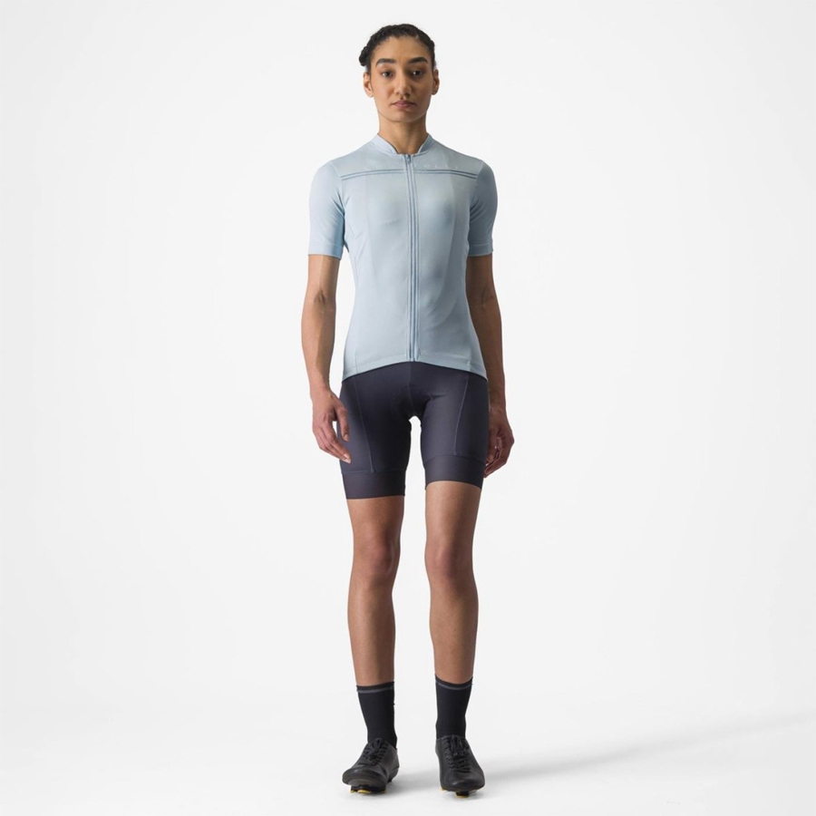 Castelli ANIMA 4 Women Jersey Blue | 7483QJXZO