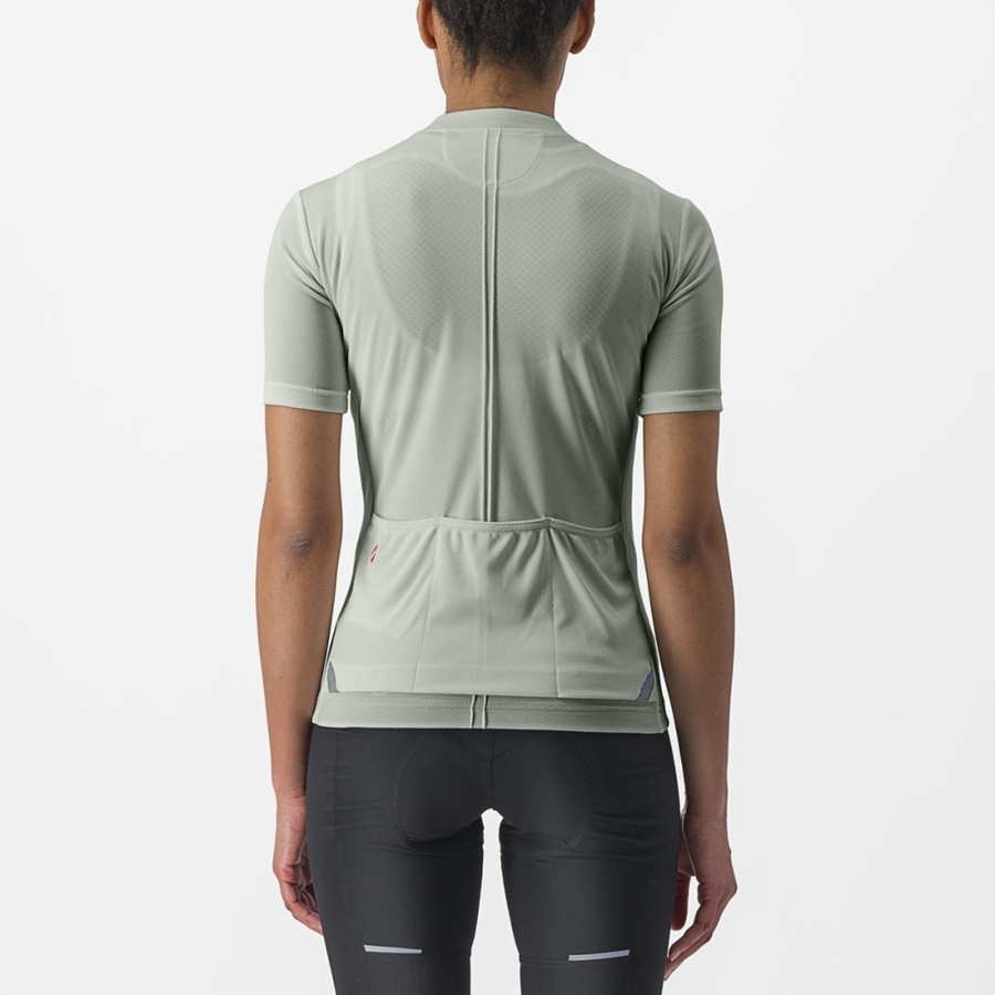 Castelli ANIMA 4 Women Jersey Green | 3586WNDCT