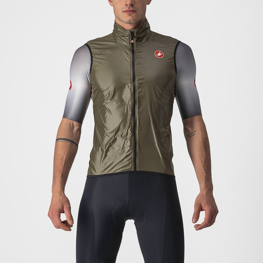 Castelli ARIA Men Vest Brown | 9426MEVUZ