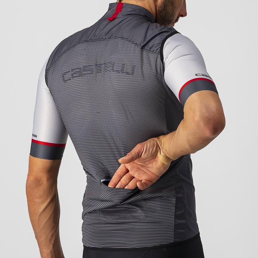 Castelli ARIA Men Vest Dark Grey | 4167EORPI