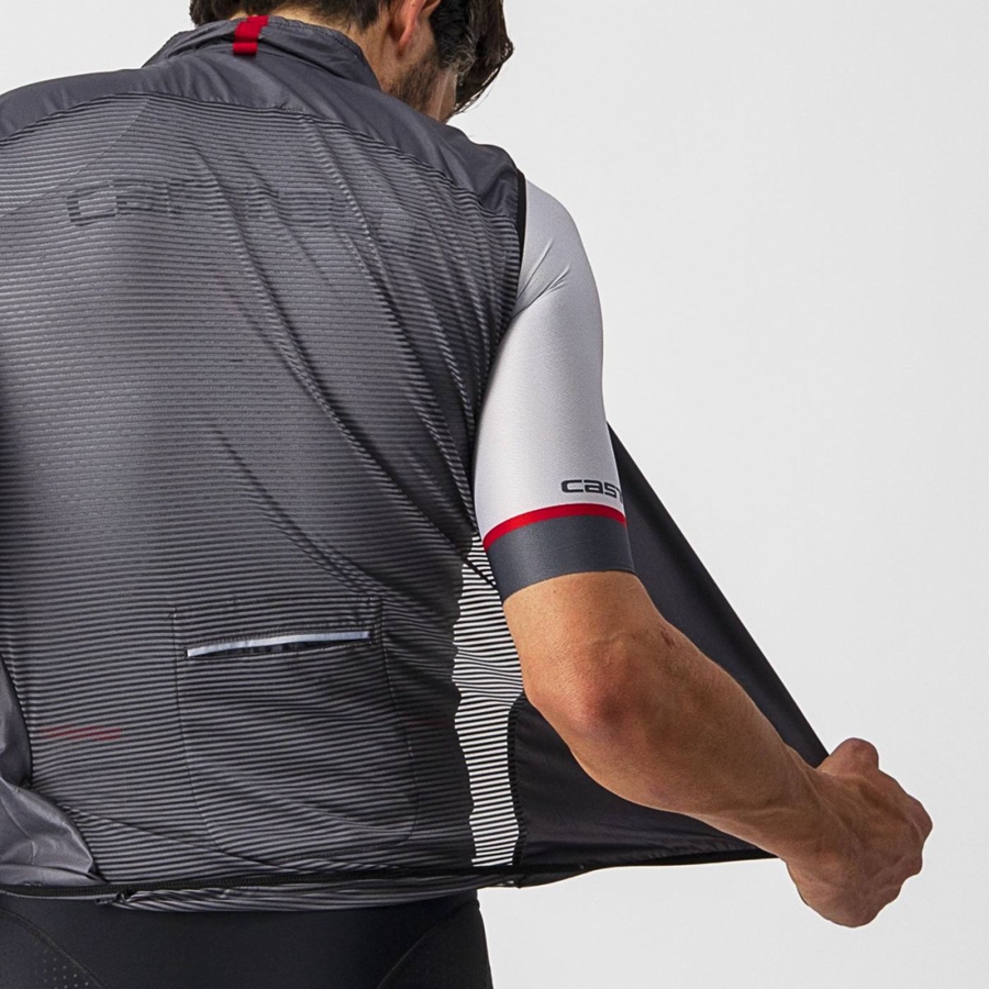 Castelli ARIA Men Vest Dark Grey | 4167EORPI