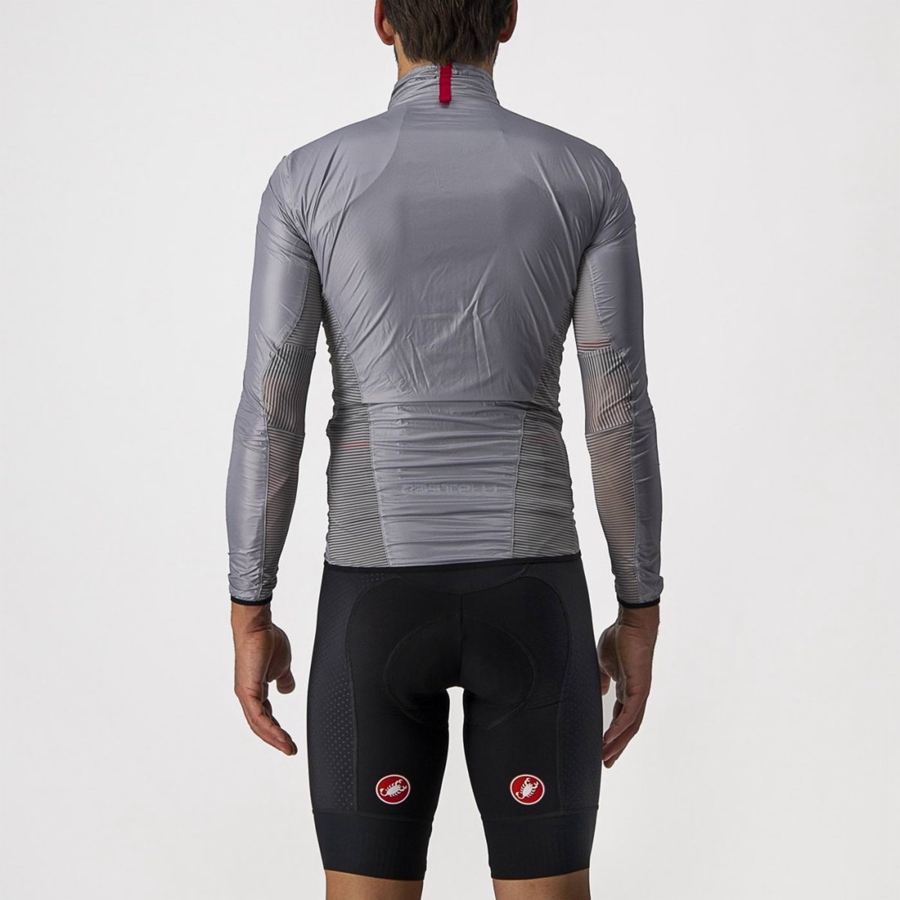 Castelli ARIA SHELL Men Protection Silver Grey | 3029TMXIG