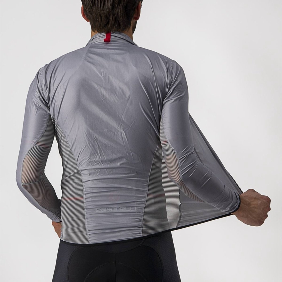 Castelli ARIA SHELL Men Protection Silver Grey | 3029TMXIG