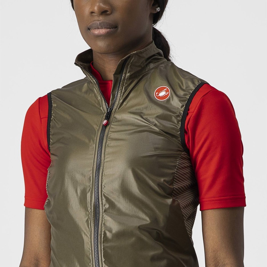 Castelli ARIA W Women Vest Brown | 3619YNCSM