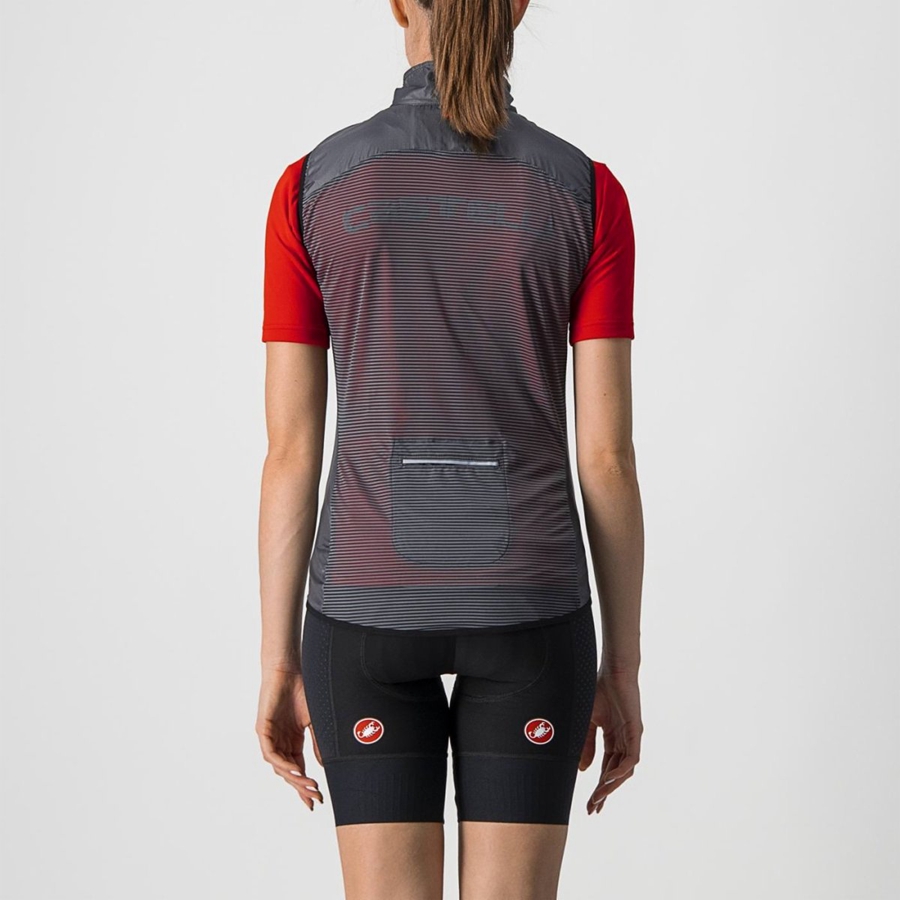 Castelli ARIA W Women Vest Dark Grey | 7265AURXI