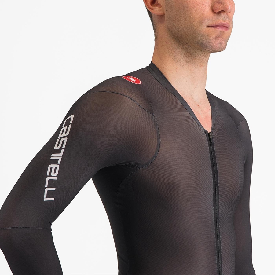 Castelli BODY PAINT 4.X Men Speedsuits Black | 8370WPTOJ