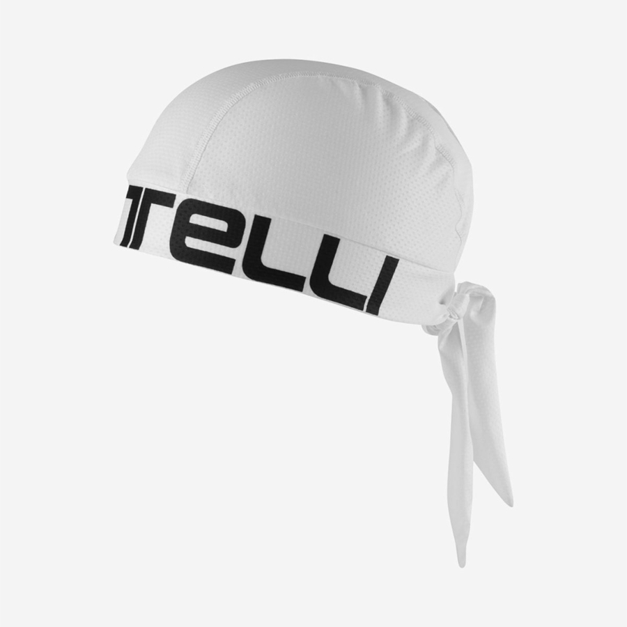 Castelli CASTELLI BANDANA Men Headwear White / Black | 1789JNEQS