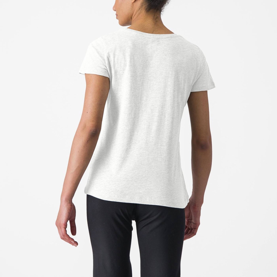 Castelli CASTELLI CLASSICO W TEE Women Casual White | 7841FZAXK