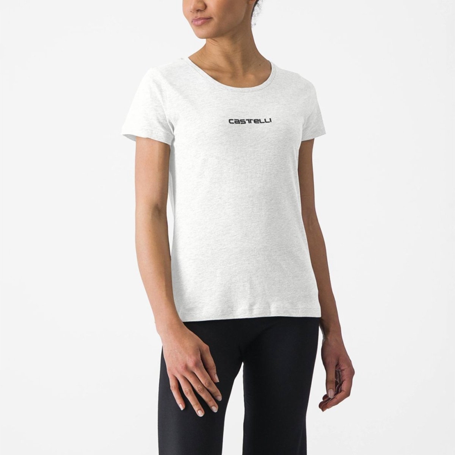 Castelli CASTELLI CLASSICO W TEE Women Casual White | 7841FZAXK