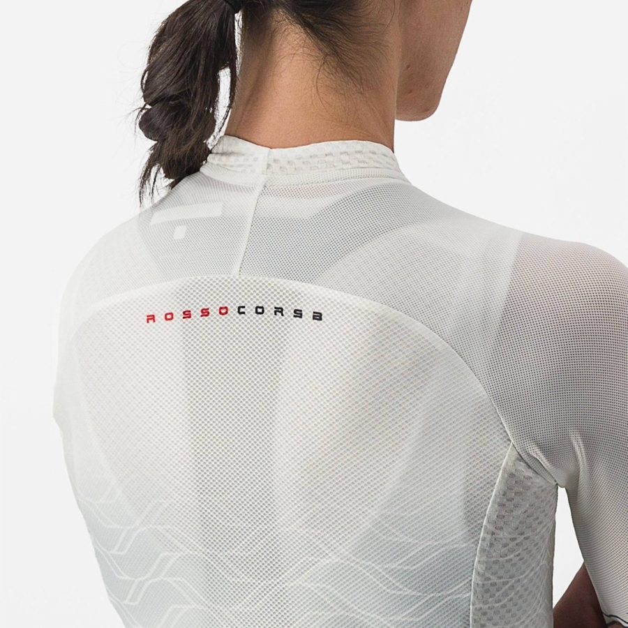 Castelli CLIMBER'S 2.0 W Women Jersey White / Olive | 8295KTBAI