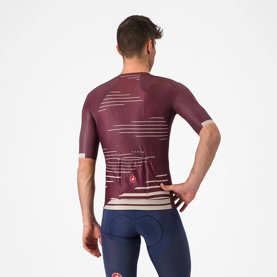 Castelli CLIMBER'S 4.0 Men Jersey Deep Burgundy / Silver | 1682ZEANH