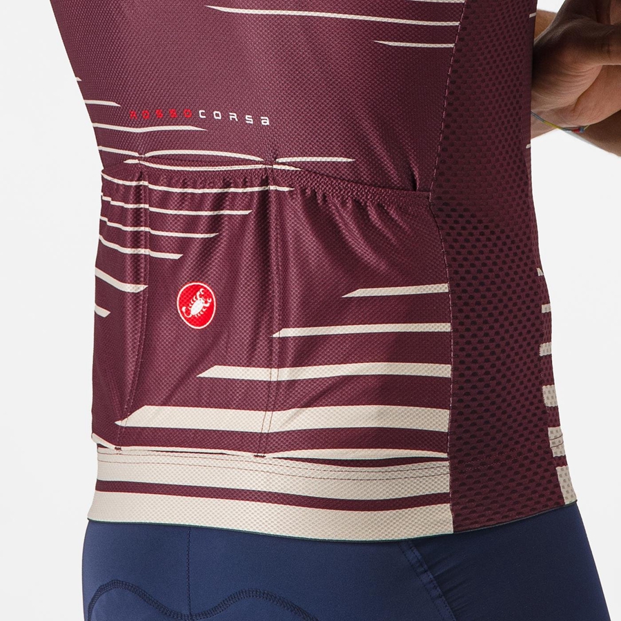 Castelli CLIMBER'S 4.0 Men Jersey Deep Burgundy / Silver | 1682ZEANH