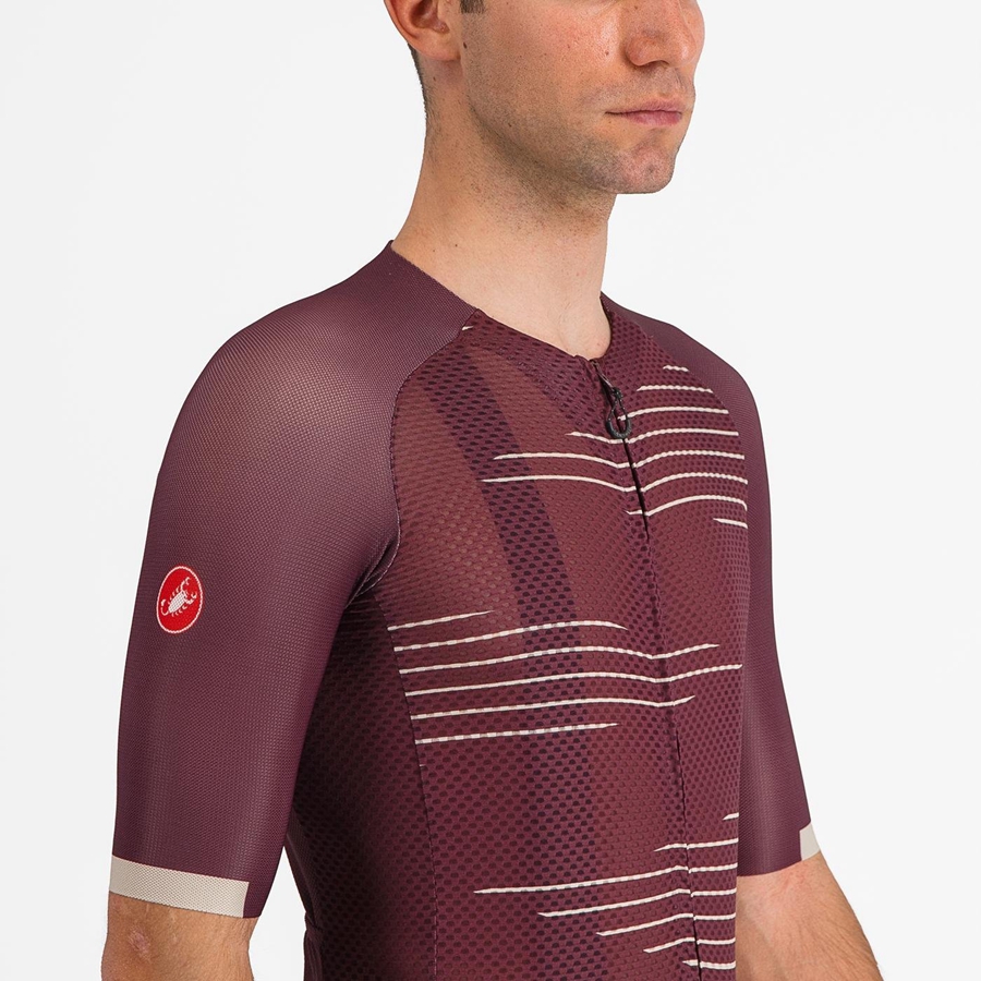 Castelli CLIMBER'S 4.0 Men Jersey Deep Burgundy / Silver | 1682ZEANH