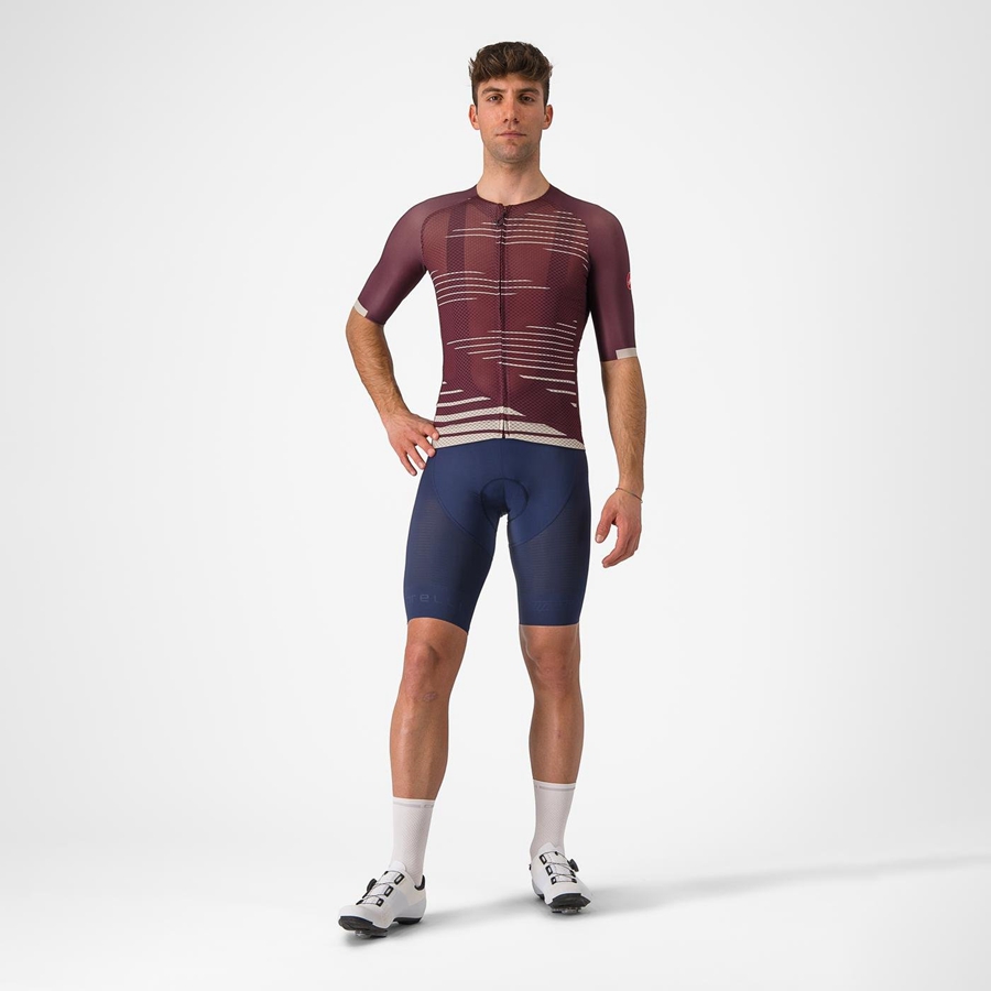 Castelli CLIMBER'S 4.0 Men Jersey Deep Burgundy / Silver | 1682ZEANH