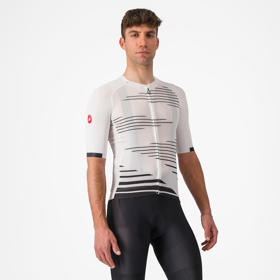 Castelli CLIMBER\'S 4.0 Men Jersey White / Black | 9042EQYOX