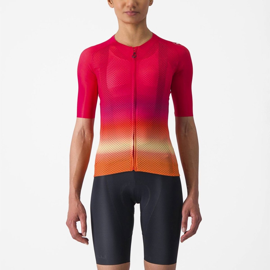 Castelli CLIMBER\'S 4.0 W Women Jersey Pink | 7648HAWFD