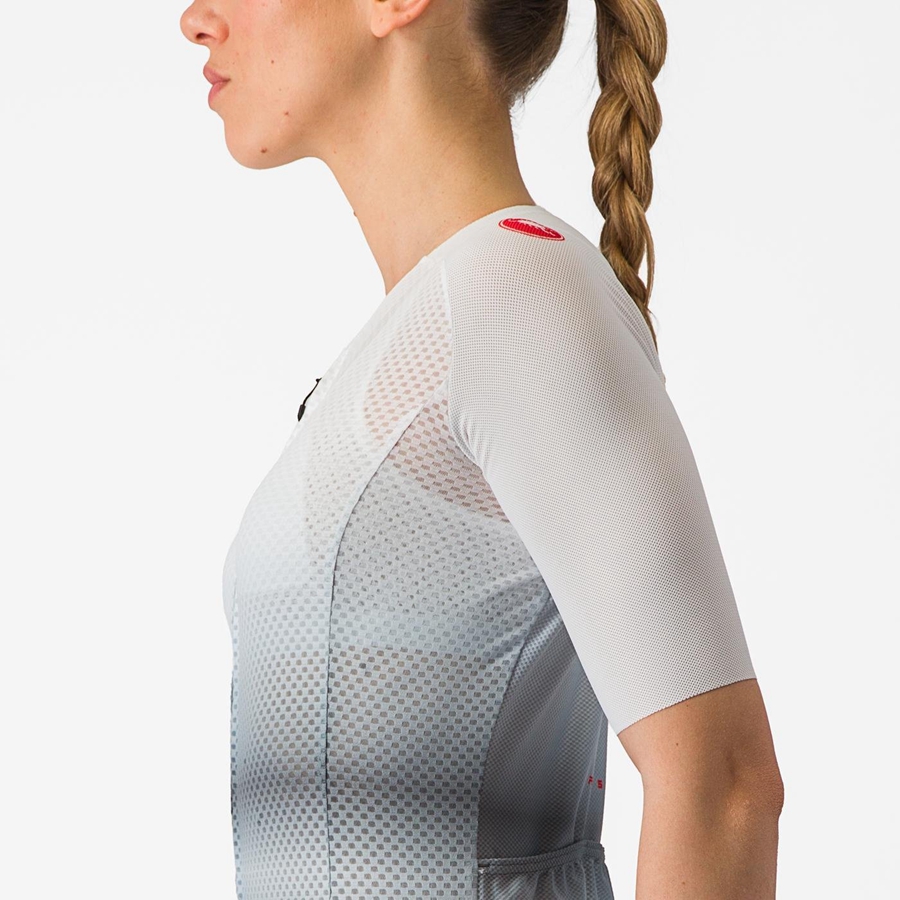 Castelli CLIMBER'S 4.0 W Women Jersey White / Dark Grey | 0958TUEJM