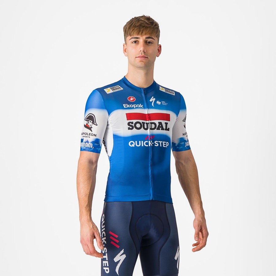 Castelli COMPETIZIONE 3 Men Jersey Blue / White | 1385NDXMF