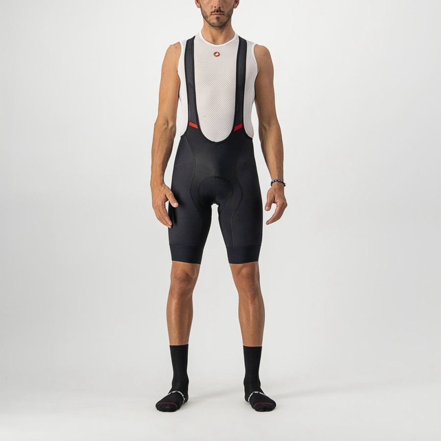 Castelli COMPETIZIONE Men Bib Shorts Black | 5903LPIVG