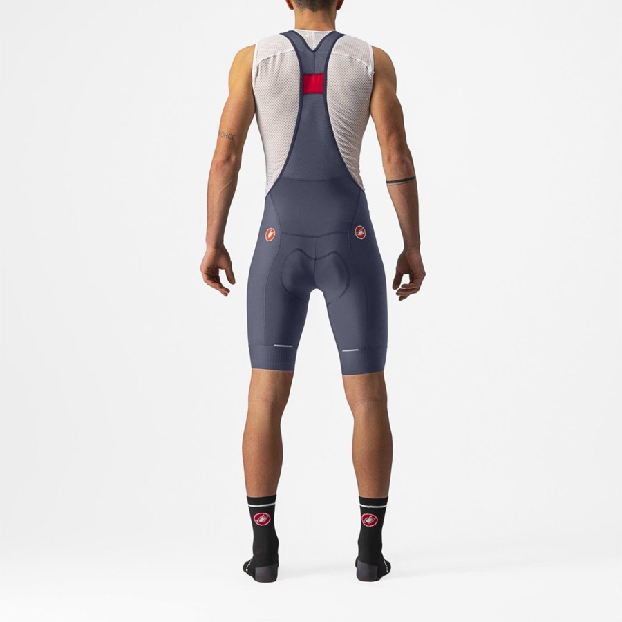 Castelli COMPETIZIONE Men Bib Shorts Blue | 6529YHVFN