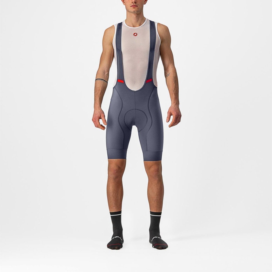 Castelli COMPETIZIONE Men Bib Shorts Blue | 6529YHVFN