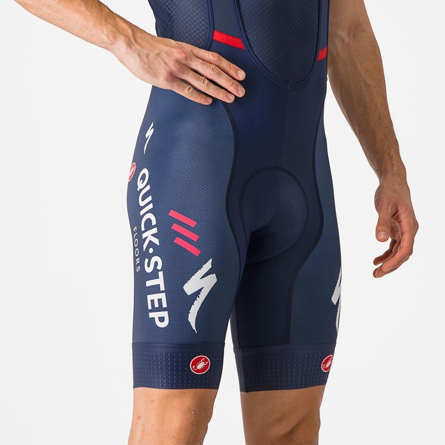 Castelli COMPETIZIONE Men Bib Shorts Blue | 2560HTKYA