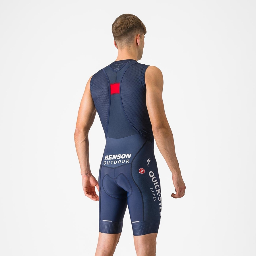 Castelli COMPETIZIONE Men Bib Shorts Blue | 2560HTKYA