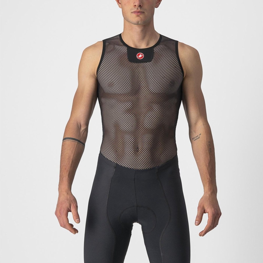 Castelli CORE MESH 3 SLEEVELESS Men Base Layer Black | 4065CVFMN