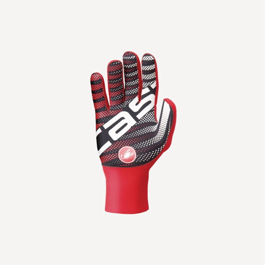 Castelli DILUVIO C Men Gloves Red | 8294BWOYM