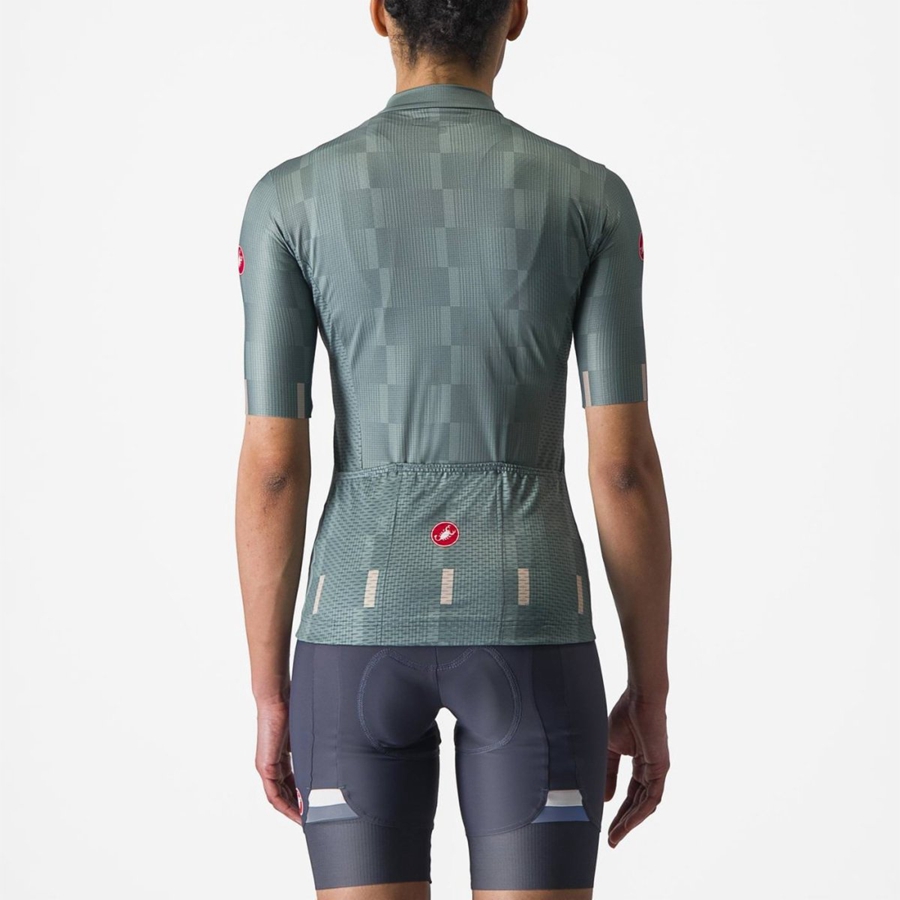 Castelli DIMENSIONE Women Jersey Turquoise | 5789QGKTN