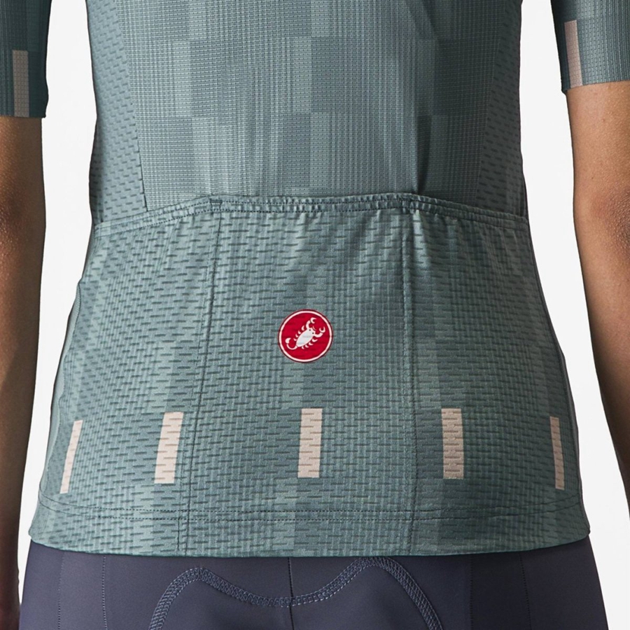 Castelli DIMENSIONE Women Jersey Turquoise | 5789QGKTN