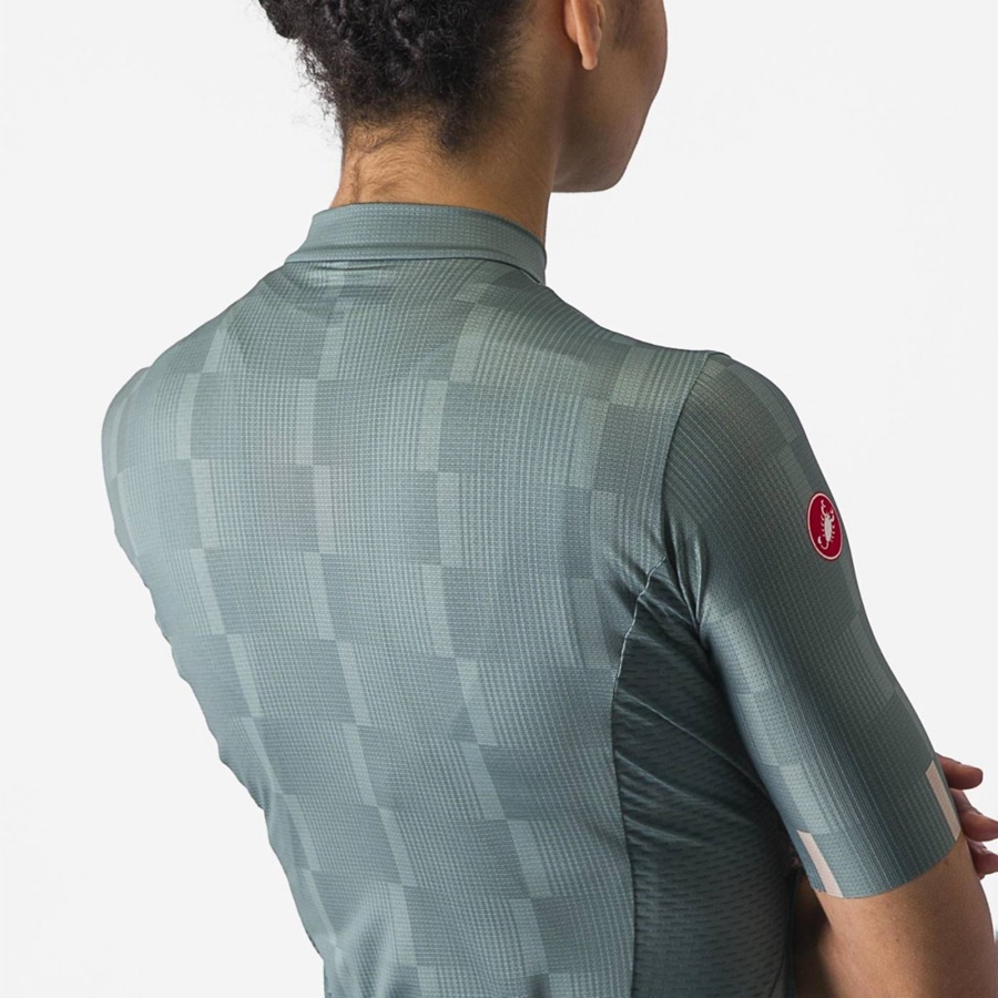 Castelli DIMENSIONE Women Jersey Turquoise | 5789QGKTN